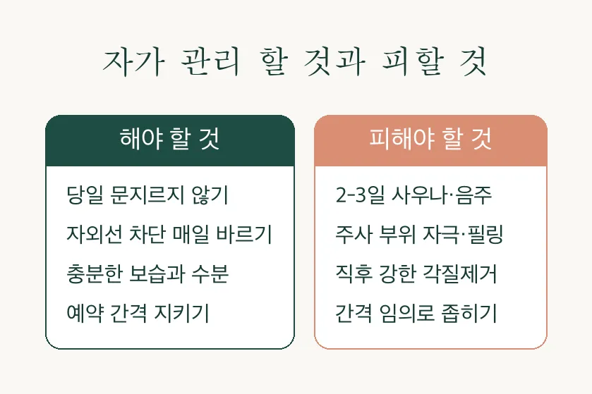 스킨부스터 리쥬란 회차 유지 간격, 2주와 4주 사이에서 헷갈리는 분들을 위한 스케줄 정리 관련 이미지 4