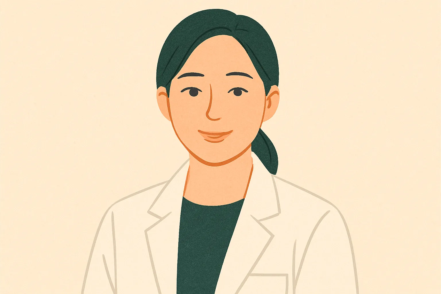 고지현 대표원장 일러스트 초상